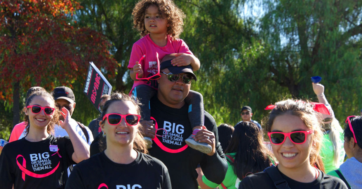 Walking for a cause. Walking for a cause.