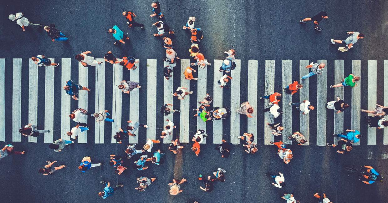 Pedestrian crossing. Pedestrian crossing.