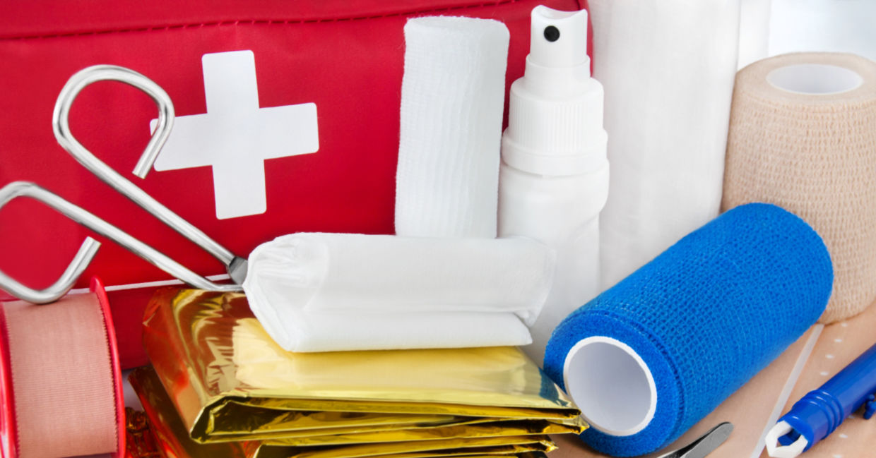 First aid products. First aid products.