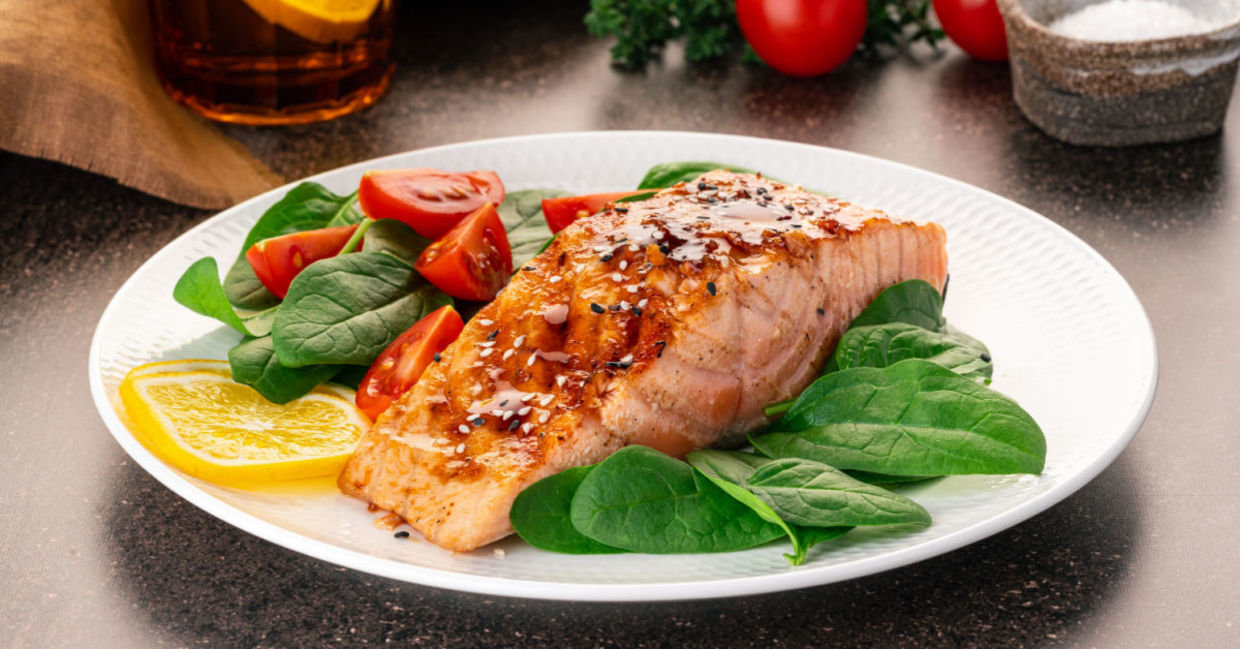 Salmon is full of health benefits. Salmon is full of health benefits.