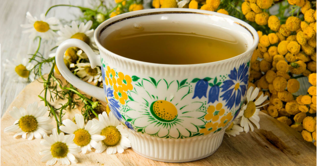 Chamomile tea helps soothe anxiety so you can sleep. Chamomile tea helps soothe anxiety so you can sleep.