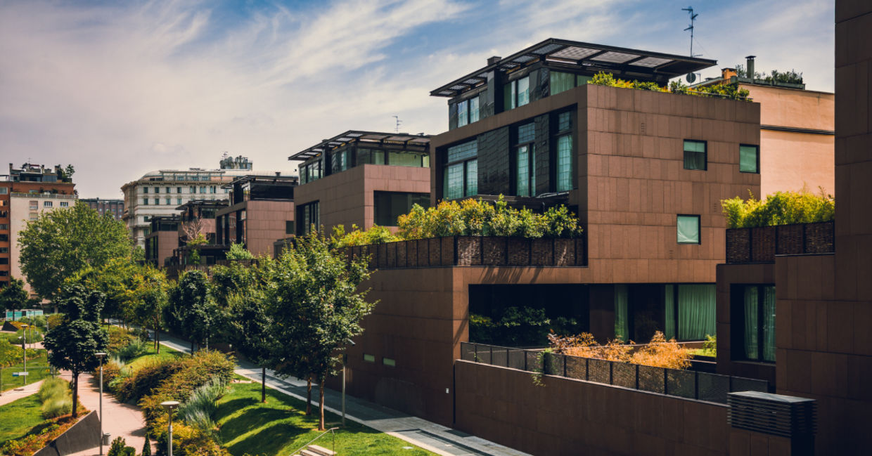 Modern buildings. Modern buildings.