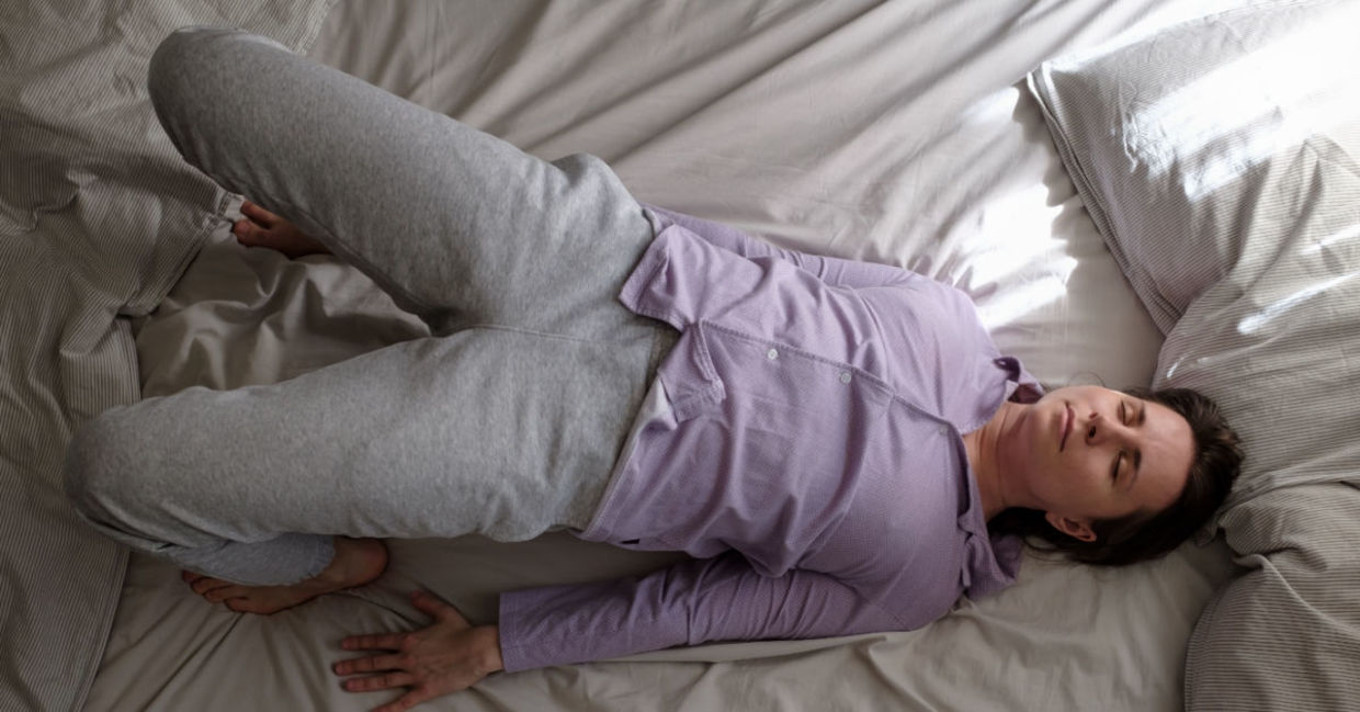 Woman in the bridge yoga pose Woman in the bridge yoga pose