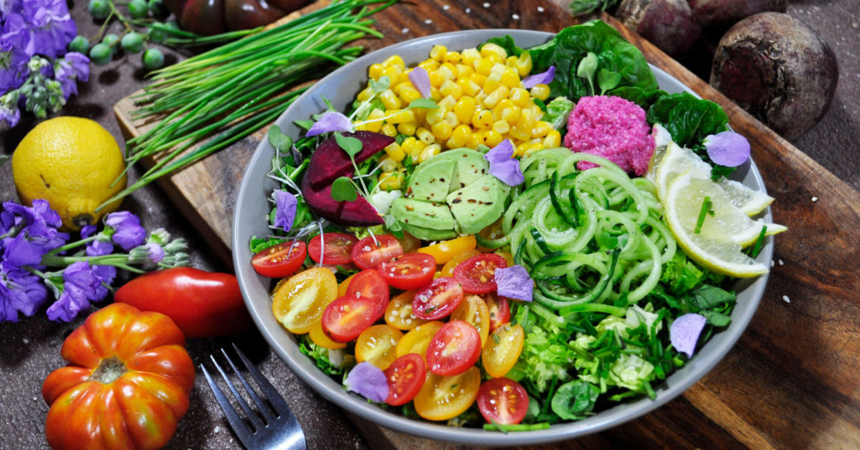 Healthy plant-based food. Healthy plant-based food.