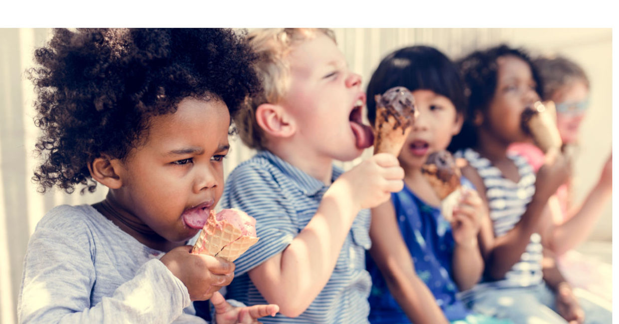 All children get to enjoy an ice cream cone at Everyday Sundae. All children get to enjoy an ice cream cone at Everyday Sundae.