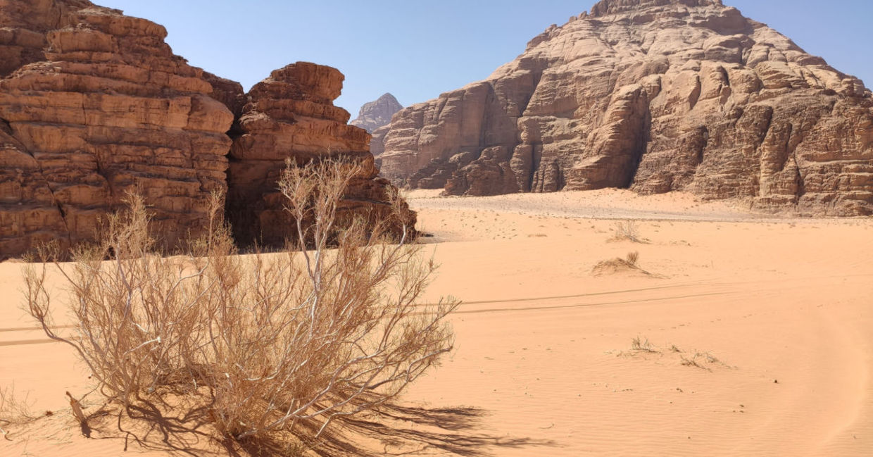 Jordanian desert. Jordanian desert.