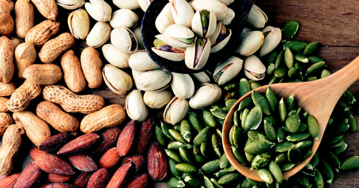 Nuts and seeds are good for gut health. Nuts and seeds are good for gut health.
