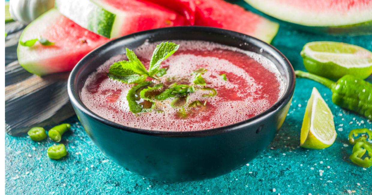 Cold soups are perfect in the summer. Cold soups are perfect in the summer.