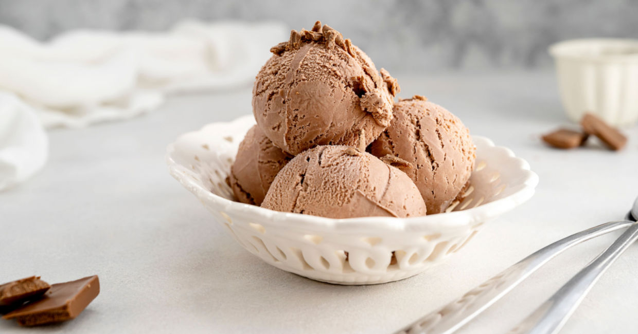 Chocolate ice cream is a crowd pleaser. Chocolate ice cream is a crowd pleaser.