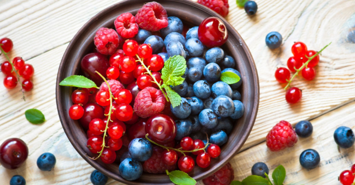 Berries are full of vitamin C that can help you destress. Berries are full of vitamin C that can help you destress.