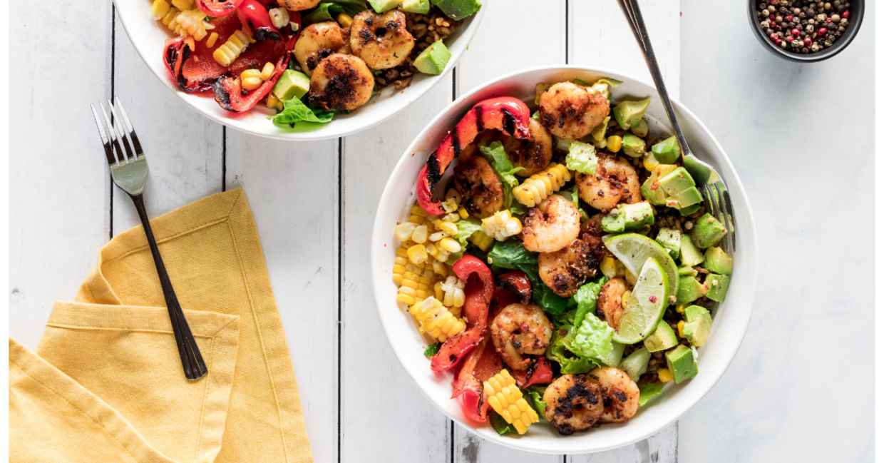 Cajun shrimp bowls make a quick and easy dinner. Cajun shrimp bowls make a quick and easy dinner.