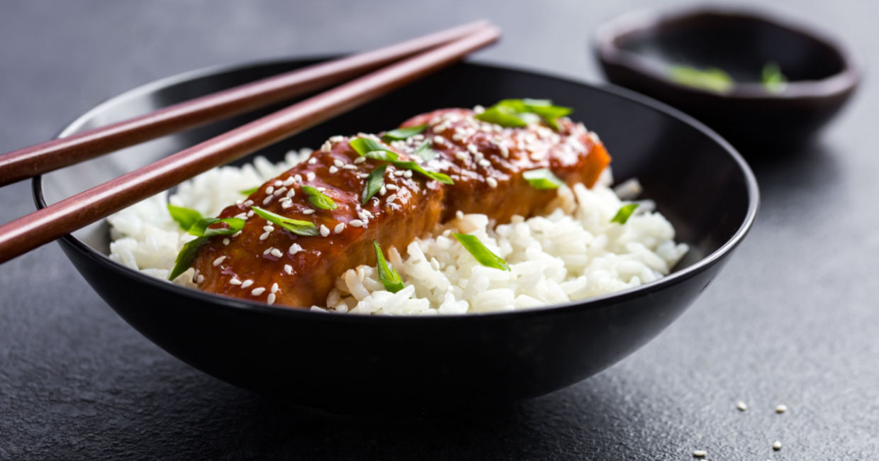 Enjoy a healthy salmon one bowl meal. Enjoy a healthy salmon one bowl meal.