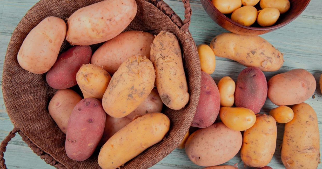 Different types of potatoes.. Different types of potatoes..