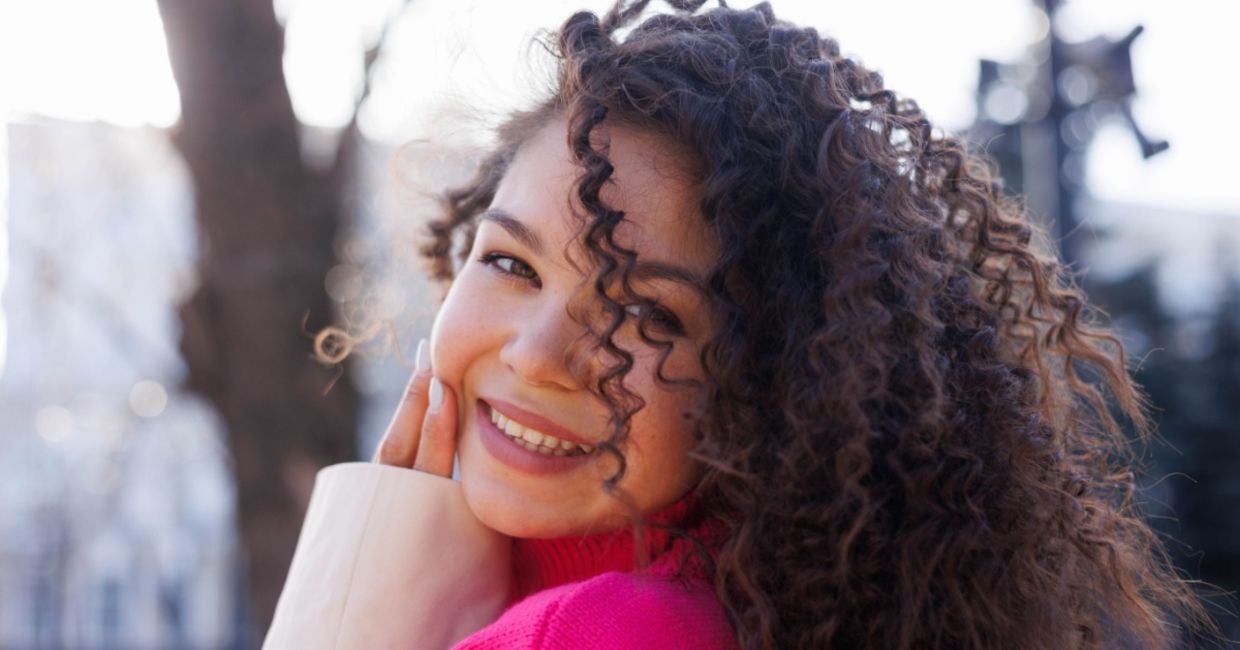 Smiling, young Gen Z woman. Smiling, young Gen Z woman.