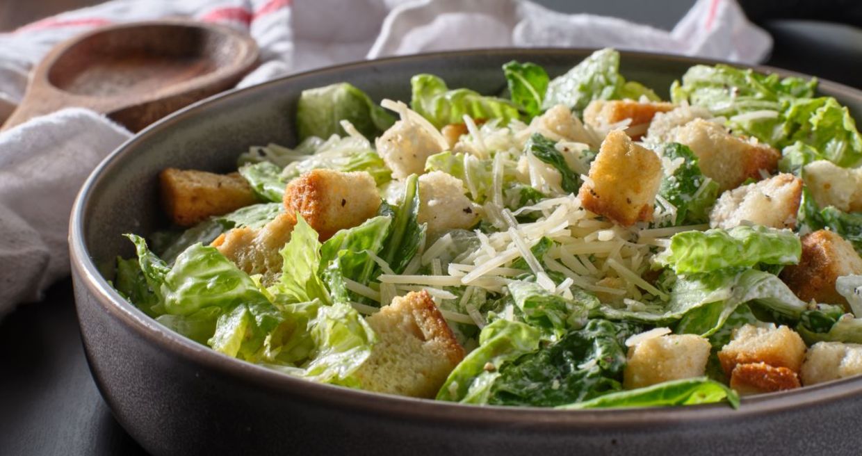 Eat a hearty salad for dinner. Eat a hearty salad for dinner.