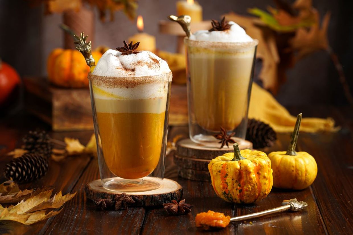 Take the chill out with a pumpkin latte. Take the chill out with a pumpkin latte.