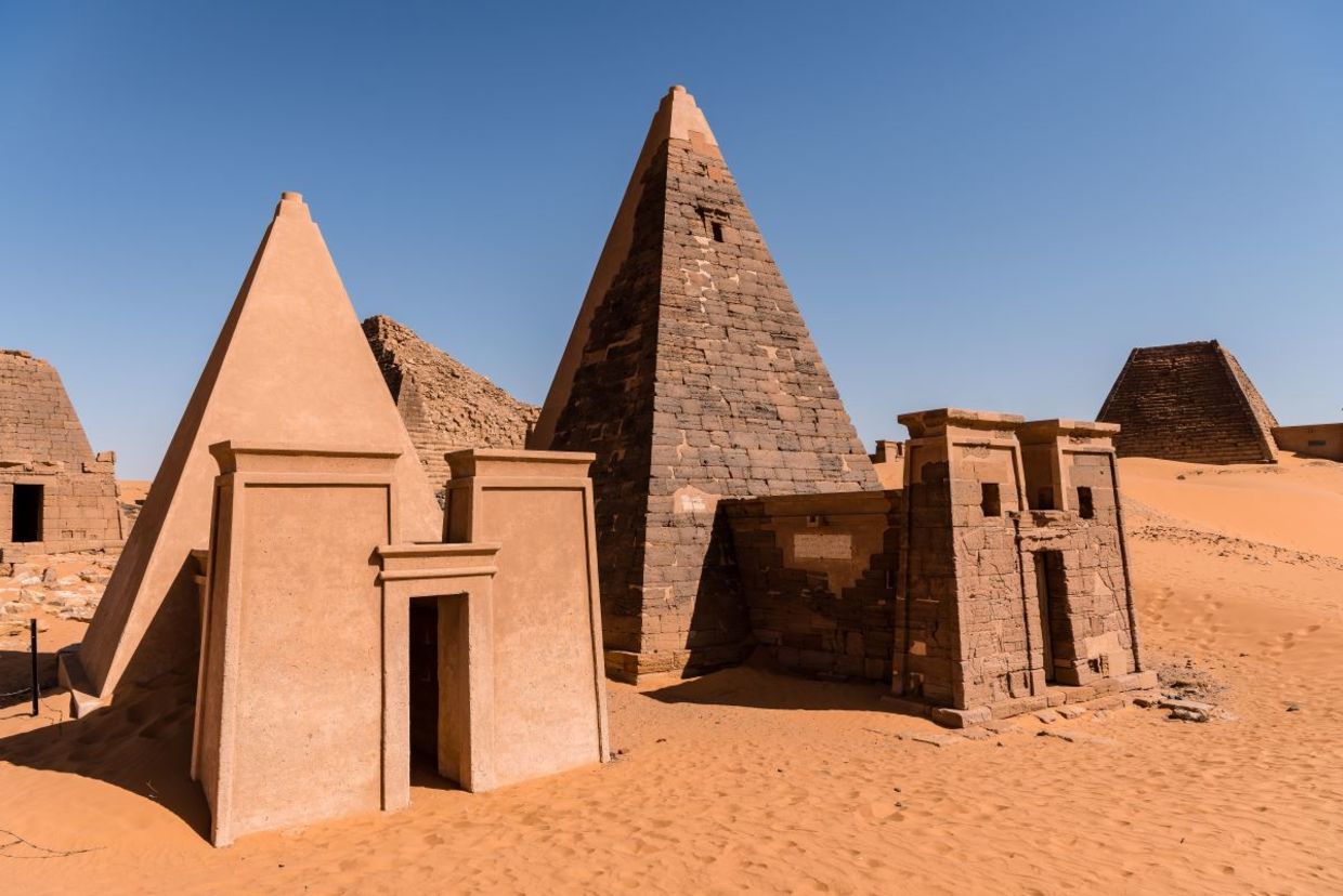Pyramids in Sudan. Pyramids in Sudan.