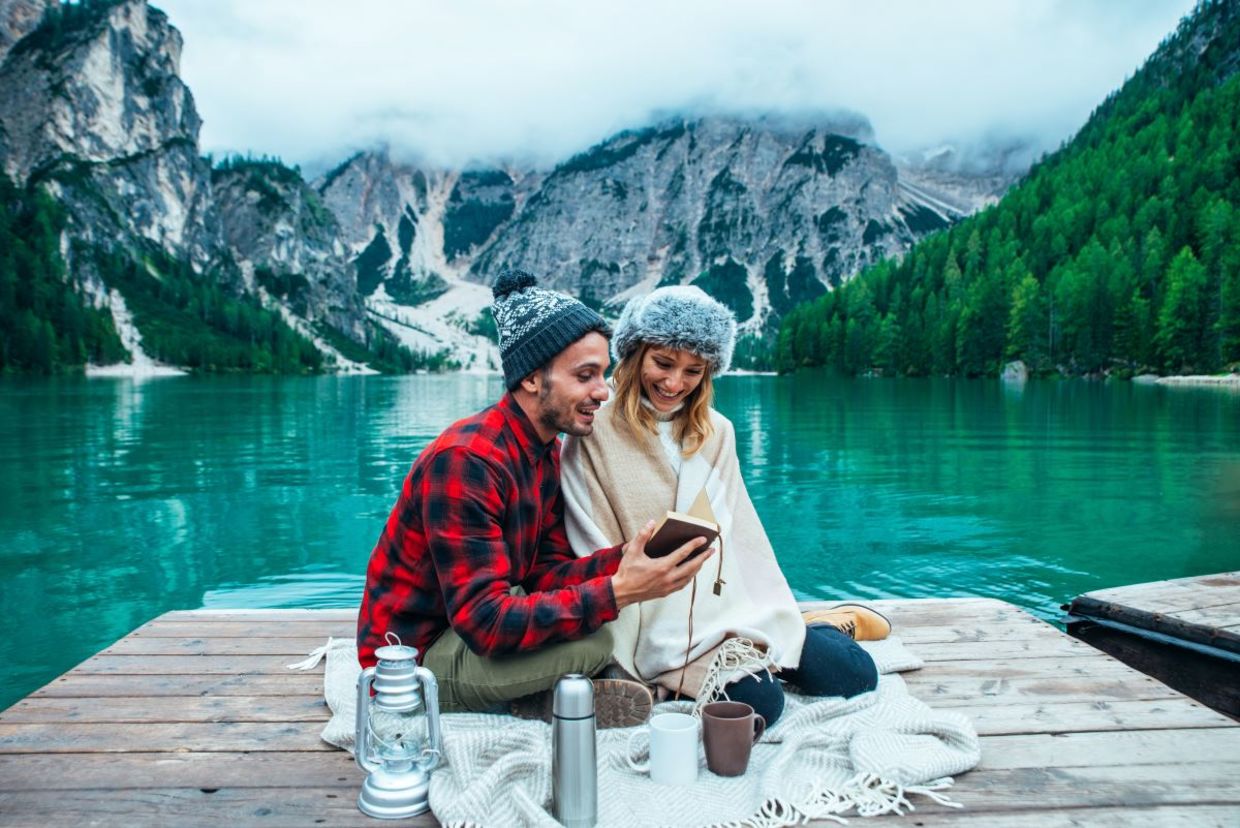 Finnish people enjoying nature. Finnish people enjoying nature.