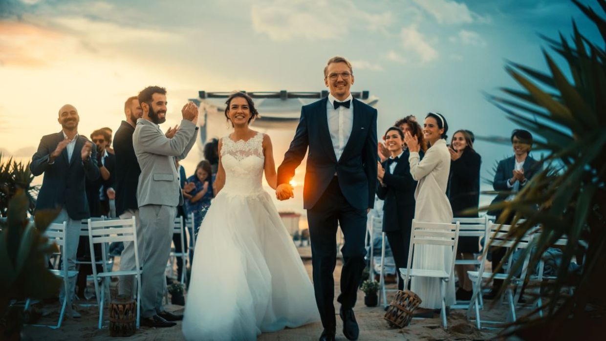 Micro-wedding on the beach. Micro-wedding on the beach.
