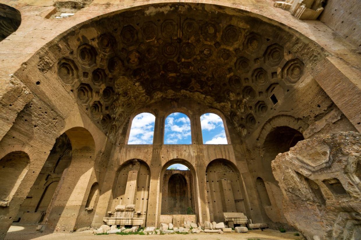 The Horrea Piperataria remained hidden for centuries beneath the ruins of the Basilica of Maxentius. The Horrea Piperataria remained hidden for centuries beneath the ruins of the Basilica of Maxentius.
