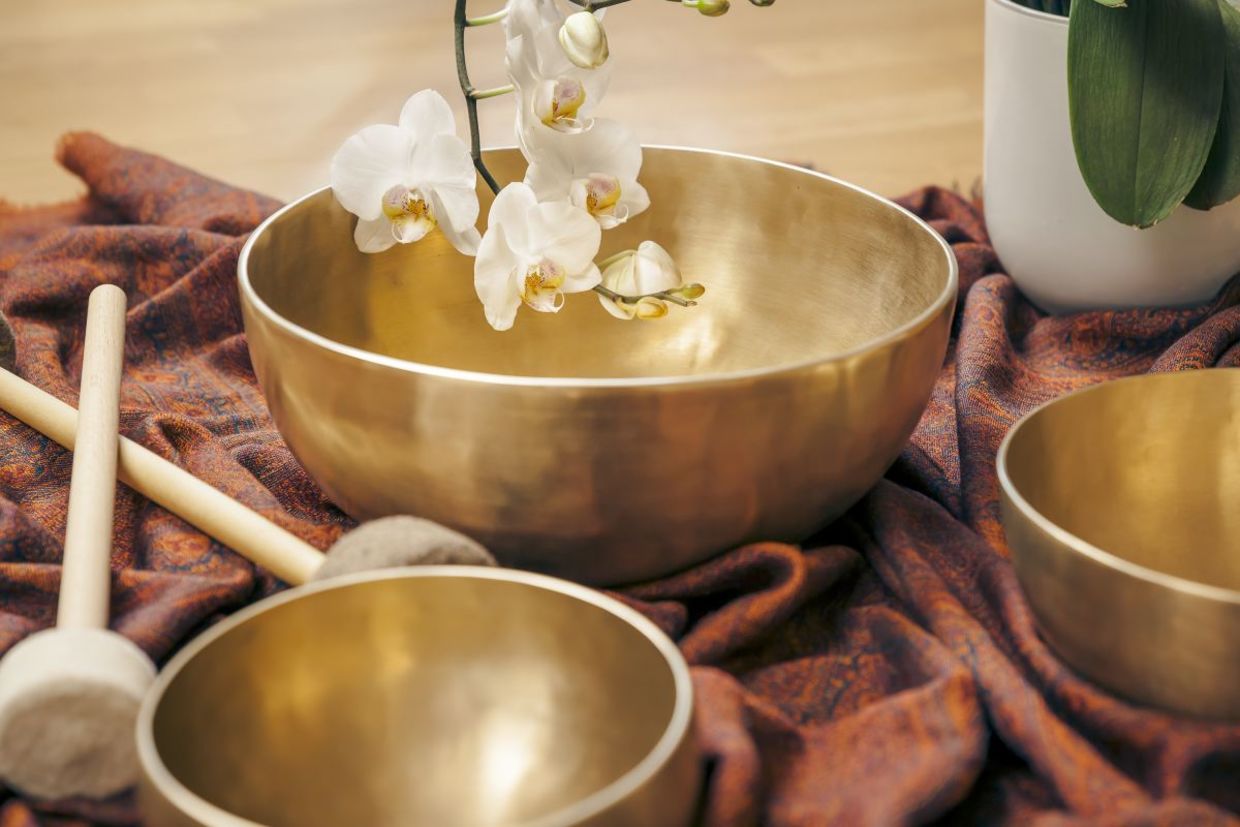 Tibetan singing bowls are used for sound healing. Tibetan singing bowls are used for sound healing.