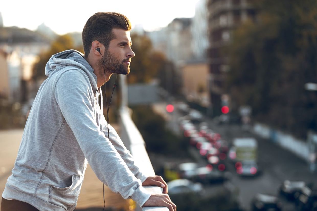 A man searching for meaning in his life. A man searching for meaning in his life.