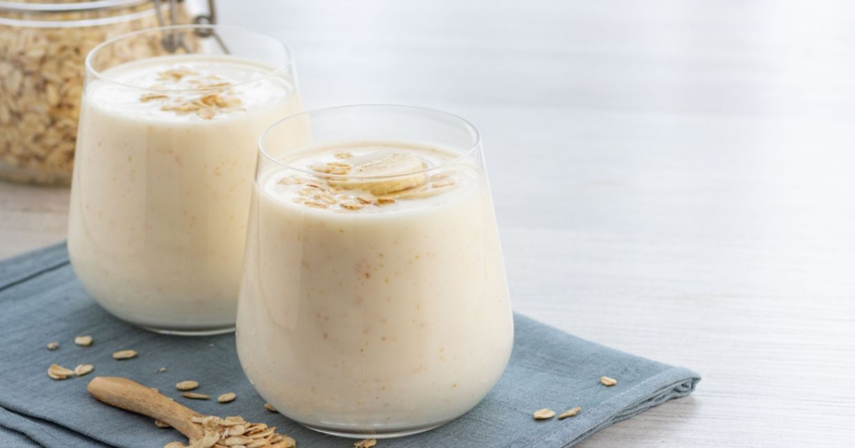 Get energized with an oatmeal smoothie. Get energized with an oatmeal smoothie.
