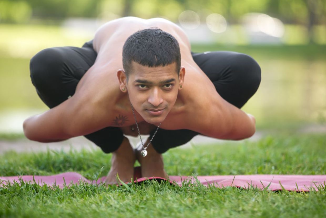 The garland yoga pose connects you to natural movement. The garland yoga pose connects you to natural movement.