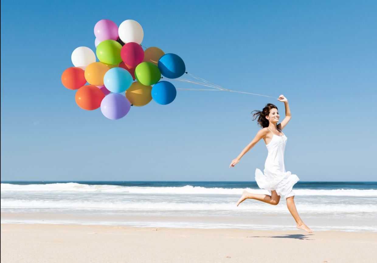 A happy self-assured woman. A happy self-assured woman.