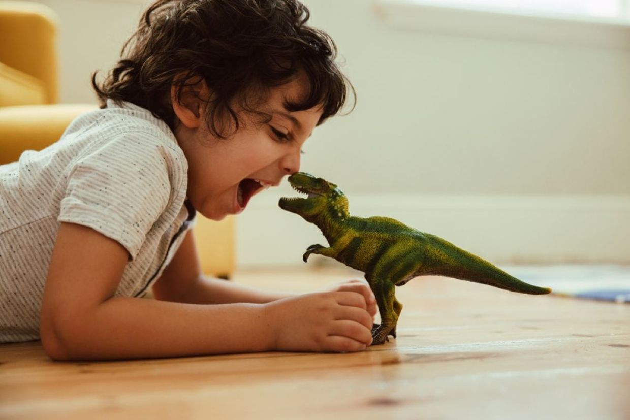 A TikTok trend has people gobbling up leafy greens dinosaur style. A TikTok trend has people gobbling up leafy greens dinosaur style.