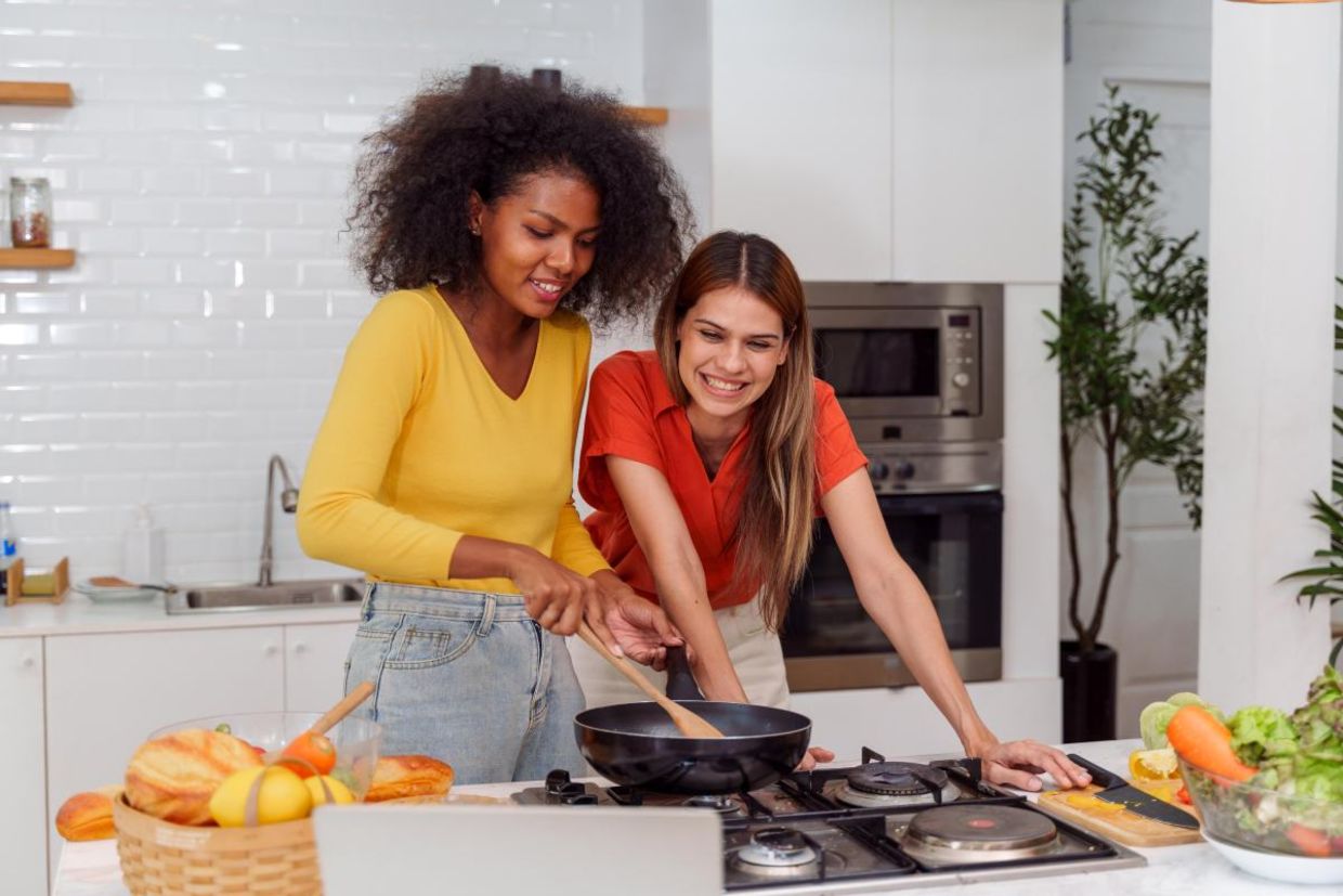 Cooking can help relieve stress and is good for your mental health. Cooking can help relieve stress and is good for your mental health.