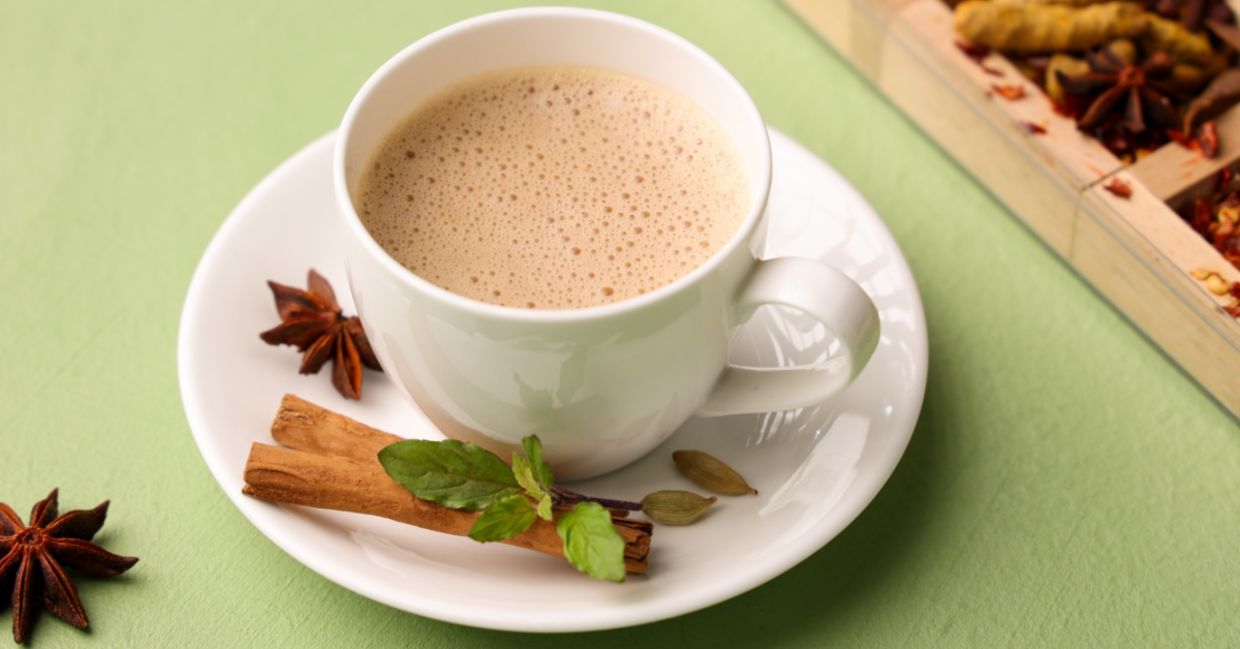 A cup of chai tea